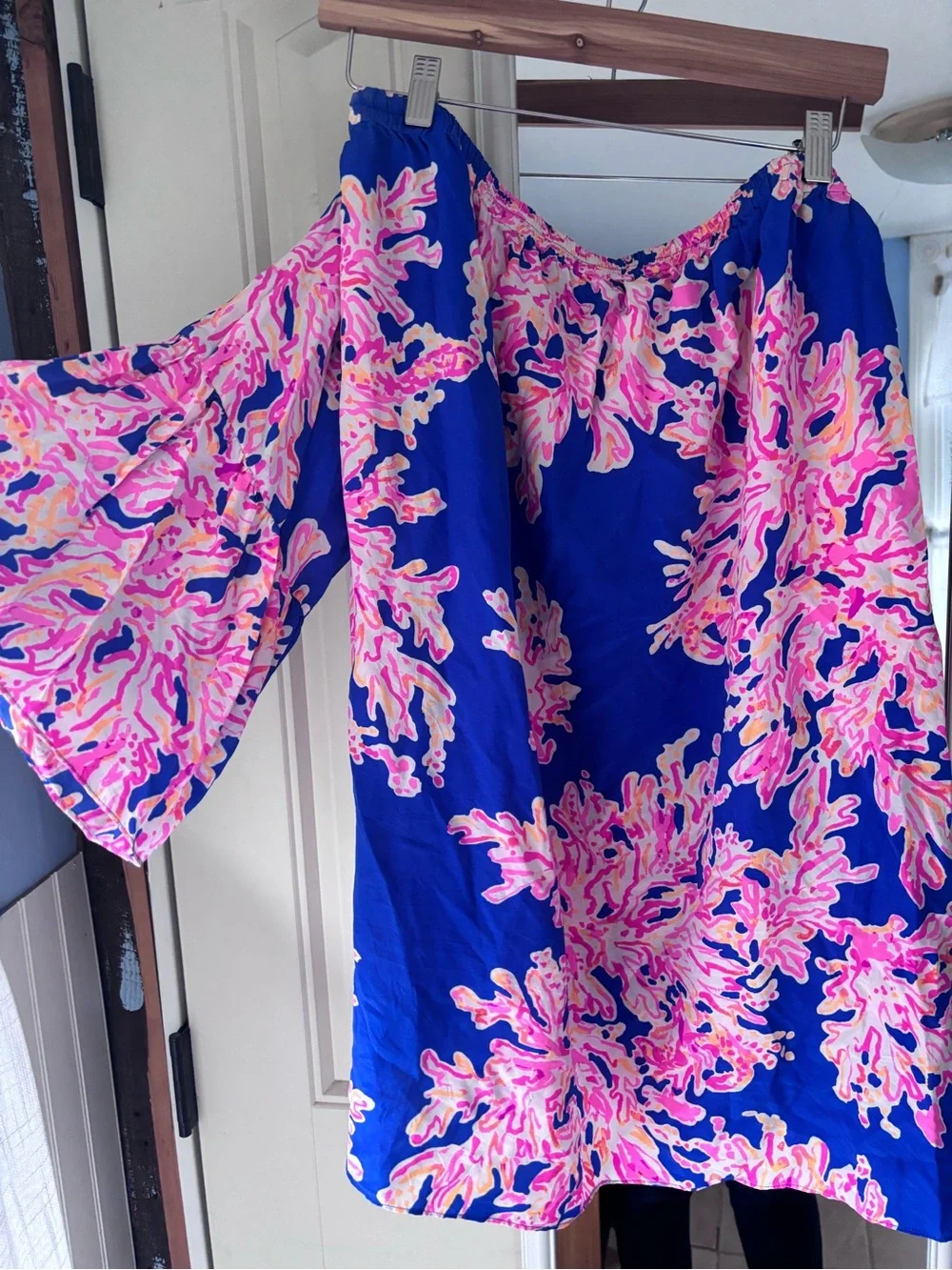 Lilly Pulitzer Vibrant Abstract Print Skirt - Pink, Blue, Orange - Picture 2 of 4